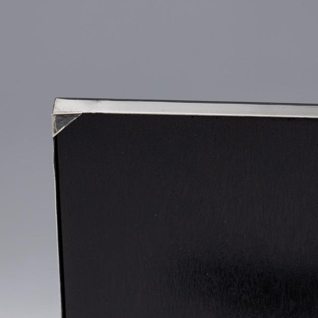 Large 20th Century Art Deco Solid Silver Photo Frame, Birmingham,1950 For Sale - Image 9 of 12