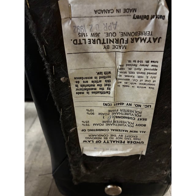 Rare Vintage Jaymar Leather Lounge Chair For Sale - Image 11 of 11