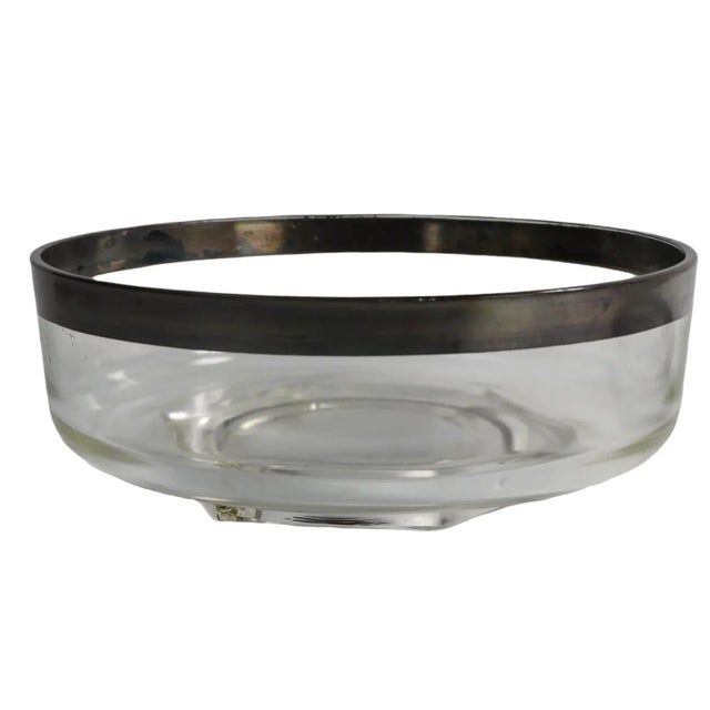Mid-Century Modern Silver Banded Fruit Bowl Att. To Dorothy Thorpe For Sale - Image 3 of 6