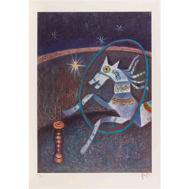 Enrico Benaglia, The Horse, 1990s, Screen Print For Sale - Image 3 of 3