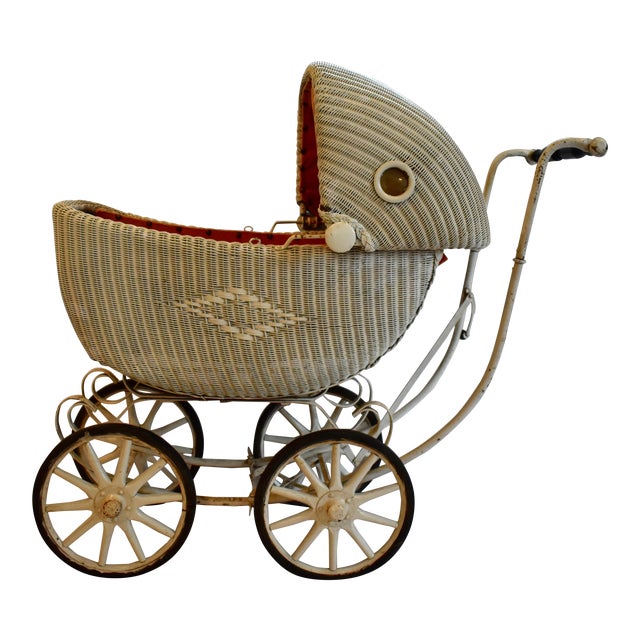 Vintage Cartoy Wicker Baby/Doll Carriage Chairish