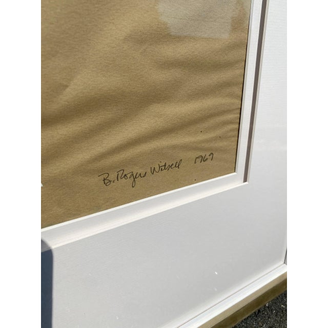 1960s "Sky Tattoos" Vintage Framed Abstract Artwork For Sale - Image 5 of 9