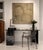 Vintage Marble & Smoke Grey Glass Desk — One-of-a-Kind Studio Design For Sale - Image 6 of 6