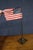Brass Antique Brass American Table Flag Stand For Sale - Image 8 of 8