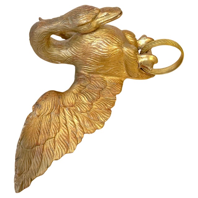 19th C. French Giltwood, Ormolu Swan Bed Corona, Circle Desmalter/ Krieger For Sale In West Palm - Image 6 of 18