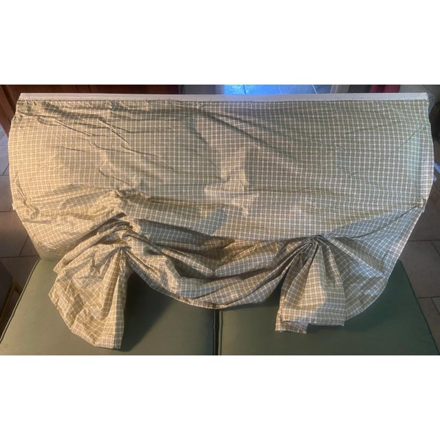 Custom Made American Silk Mill (ASM) Plaid Roman Balloon Shade - 25” W A beautiful tailored soft balloon shade lined,...