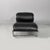 Italian modern black faux leather and steel armchair, 1980s Armchair in black faux leather and steel. The seat and...