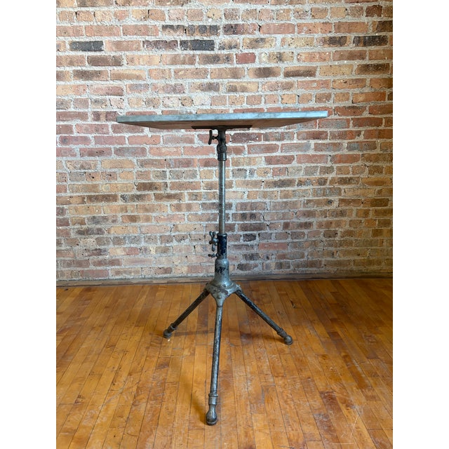 Antique Peerless Cast Iron Adjustable Drafting Table For Sale - Image 10 of 12