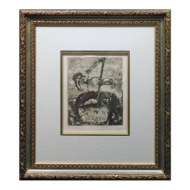Mark Chagall "From Les Fables De La Fontaine" the Fortune and the Young Boy For Sale
