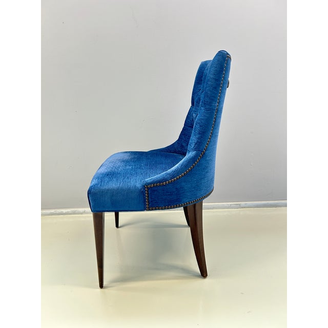 Blue Upholstered Chair from Baker, 2010s For Sale - Image 6 of 11