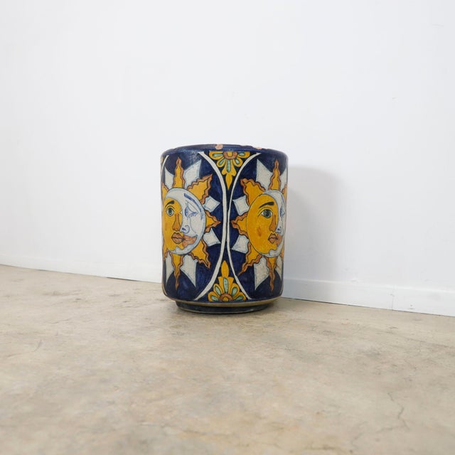 Mid 20th Century Mexican Glazed Ceramic Planter For Sale - Image 14 of 17