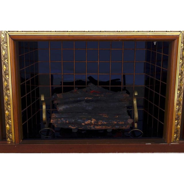 Wood Mid-Century Italian Fireplace Bar Cabinet attributed to Luigi Brusotti, 1940s For Sale - Image 7 of 12