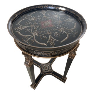 1980s Vintage Napoleon III Tray Table For Sale