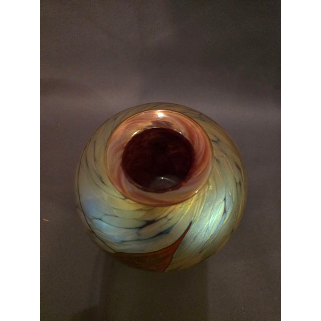 Art Glass Vase With Signature For Sale In Los Angeles - Image 6 of 8