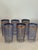 Vintage 1970s Gold & Blue MCM Glass Tumblers - A Set of 7 For Sale - Image 10 of 10