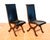 Mid-Century Neo-Classical Spanish Oak and Black Leather Dining Chairs by Pierre Lottier for Valmazan, 1960s, Set of 2 For Sale - Image 16 of 18