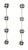 Elegant 14K white gold chandelier earrings featuring sparkling diamonds and deep blue sapphires in a delicate floral tier...