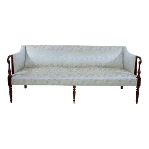 19th Century Mahogany Wood Federal Sheraton Style Sofa