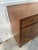 Brown Mid Century Modern Walnut Highboy Dresser With Sculptural Brass Ring Pulls For Sale - Image 8 of 12
