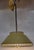 Metal Vintage Farmhouse Cottage Core Yellow Gold Tole French Filagree Metal Hanging Ceiling Kitchen Light For Sale - Image 7 of 11
