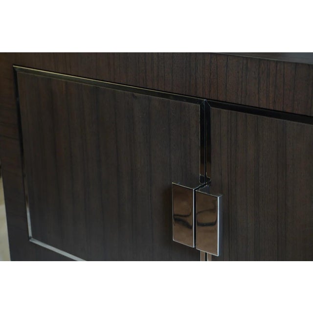 Wood Maxim 4-Door Media Console from Restoration Hardware For Sale - Image 7 of 8