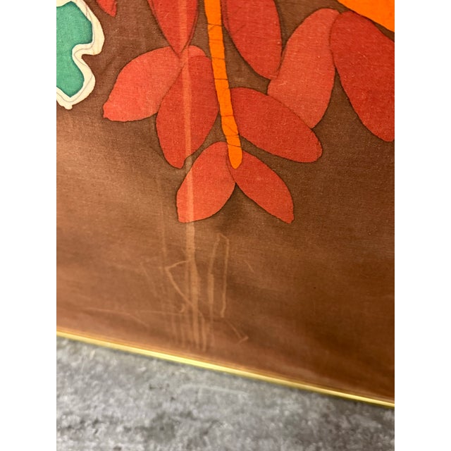 Amos Amit Signed Three-Panel Framed Batik, Circa 1982 For Sale In San Francisco - Image 6 of 12