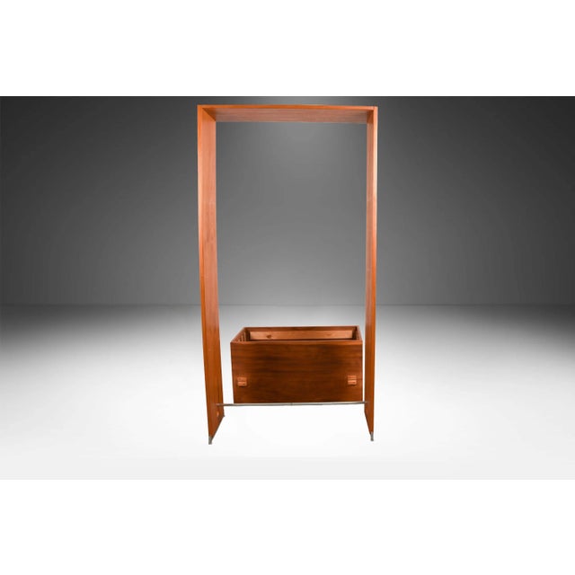 Hans Wegner Danish Teak Single Column Freestanding Wall Unit Room Divider For Sale - Image 12 of 14