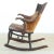 Antique Late 19th Century Solid Wood Empire Style Mahogany Rocking Chair With Rich Patina For Sale - Image 12 of 12