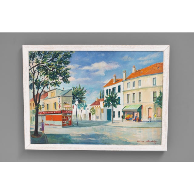 French Artist, Village Scenes, 1970s, Paint, Set of Three For Sale - Image 3 of 9