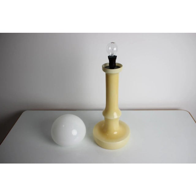 Mid-Century All Glass Table Lamp by Ivan Jakeš, 1970s For Sale - Image 4 of 5