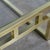 Late 20th Century Modern Coffee Table Brass Toned Anodized Aluminum Frame With a Glass Inset Top For Sale - Image 12 of 18