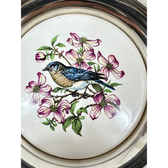 Metal Vintage Sheridan Silver Plated Coasters For Sale - Image 7 of 9