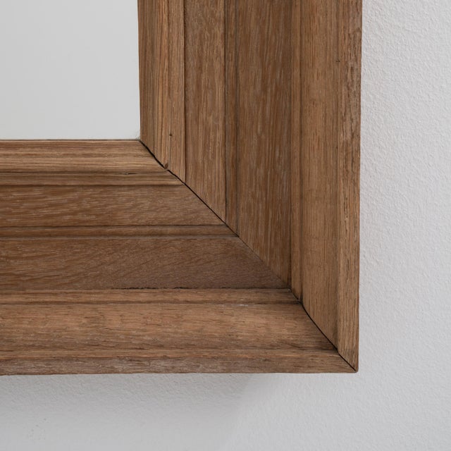 Wood 19th Century French Pair of Oak Wall Mirrors For Sale - Image 7 of 10