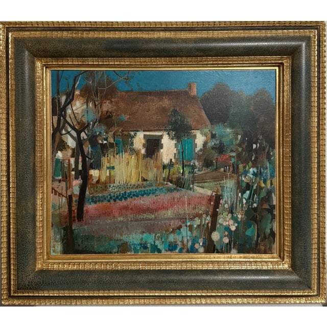 Textile Robert Vernet-Bonfort, French Neo Expressionist Surreal Oil Painting Robert Vernet Bonfort Deaf Artist For Sale - Image 7 of 10