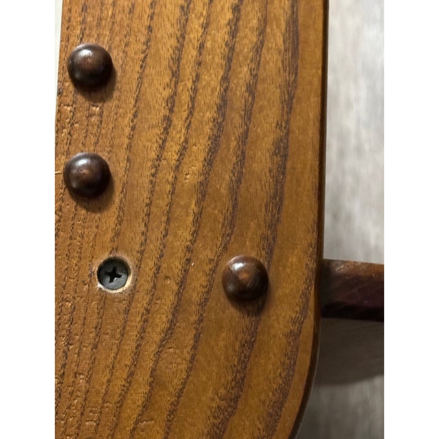 Vintage Late 20th Century Solid Oak Cat Wall Shelf For Sale - Image 9 of 9