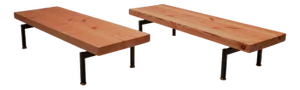 Set of Scandinavian Minimalistic Pine Benches, 1960s