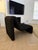 Postmodern Sculptural Chaise Lounge in Black – Organic Modern Statement Piece For Sale - Image 4 of 5