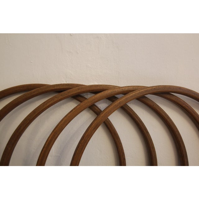 Tan Mid-Century German Wooden Hula Hoop Rings, 1950s, Set of 5 For Sale - Image 8 of 12