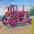 1990s Harvesting the Hay in His Favorite Field Original Oil Painting For Sale - Image 5 of 5