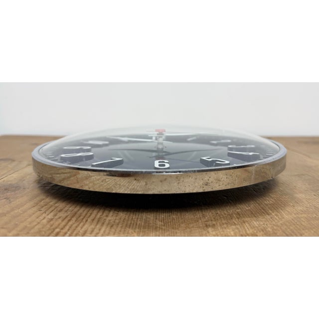 Blue Vintage Dark Blue Wall Clock from Metamec, 1970s For Sale - Image 8 of 18