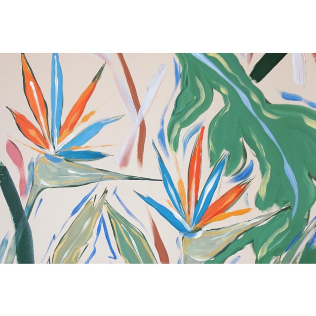 2026, Birds of Paradise, Illustration Style Painting Diptych For Sale - Image 10 of 10