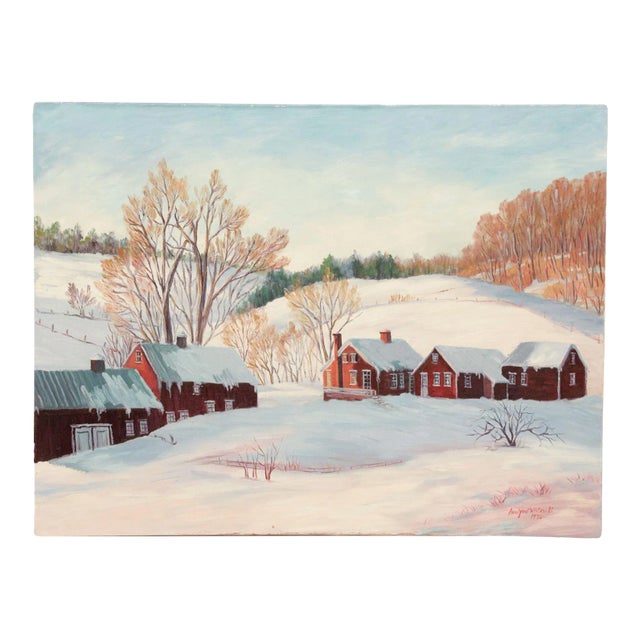 Ann Yost Whitesell 'Scene in Kutztown' Original Oil Painting For Sale