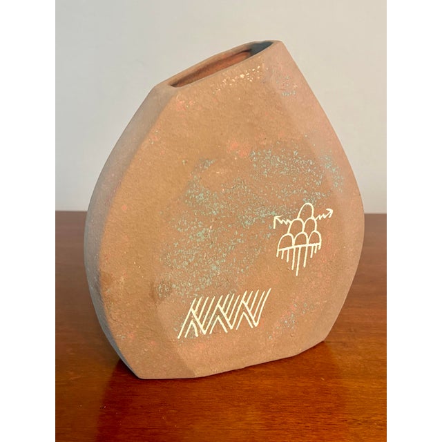 Ceramic Vintage Southwestern Native American Style Ceramic Vase With Kokopelli Motif For Sale - Image 7 of 7