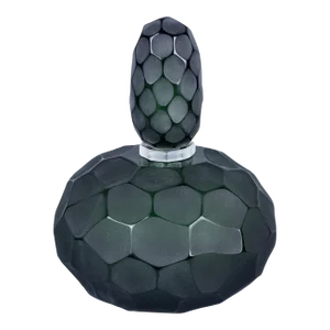 New Dark Green Murano Glass Perfume Bottle