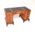 Antique Burr Walnut Pedestal Desk with Leather Top, 1900 For Sale - Image 10 of 11