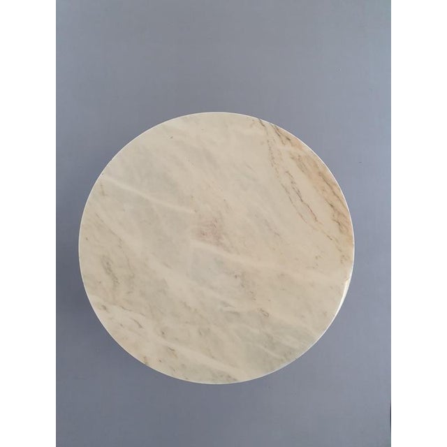 1960s marble coffee table / marble top / fire-gilded base with many details Height 90Depth 90Height 42 cm