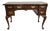 Vintage Mahogany Solid Wood Chippendale Style Executive Desk Excellent For Sale