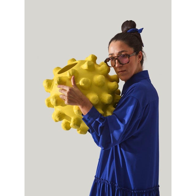 Sun Sculpture in Ceramic by Liliana Silva For Sale - Image 6 of 8