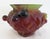 Daum France Amber Aubergine Red & Chartreuse Lizard and Apple/Plums, Oak Leaf Emblazoned, For Sale In West Palm - Image 6 of 18