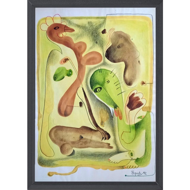 Collector Gallery Wall, Originals and Prints - Set of 4 For Sale - Image 4 of 9